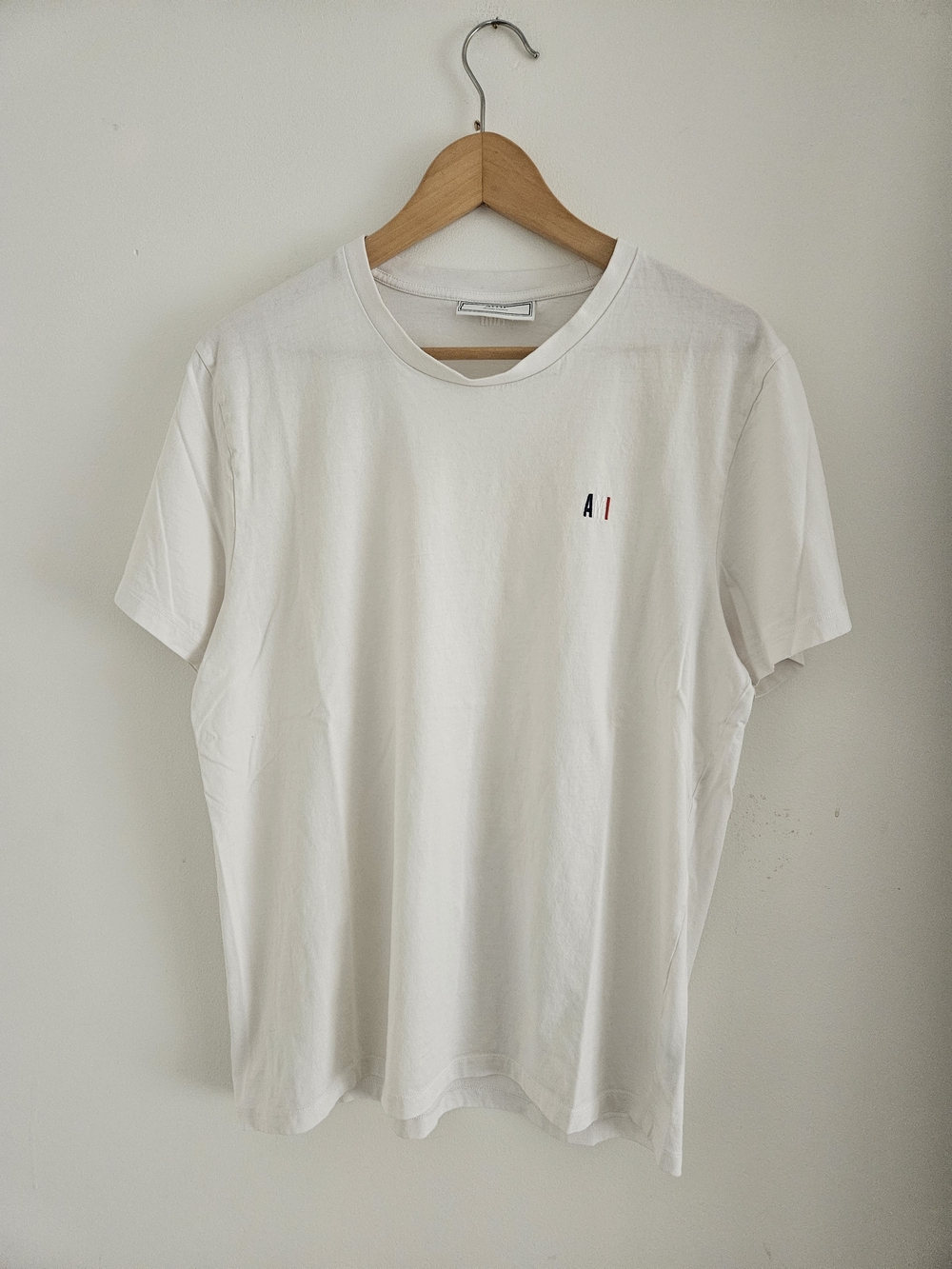 Ami Alexandre Mattiussi Shirt Extra Large White Crewneck Short Sleeve